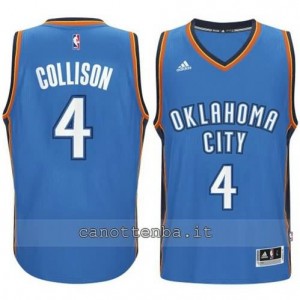 Canotta nick collison #4 oklahoma city thunder 2014-2015 blu