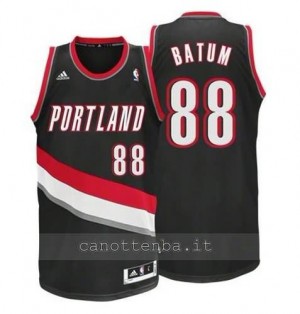 Canotta nicolas batum #88 portland trail blazers revolution 30 nero