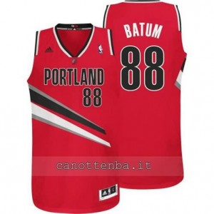 Canotta nicolas batum #88 portland trail blazers revolution 30 rosso