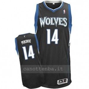 Canotta nikola pekovic #14 minnesota timberwolves revolution 30 nero