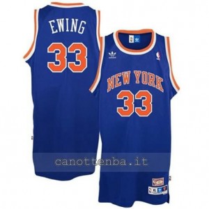 Canotta patrick ewing #33 new york knicks classico blu