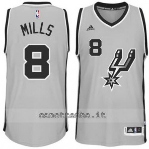 Canotta patty mills #8 san antonio spurs 2014-2015 grigio