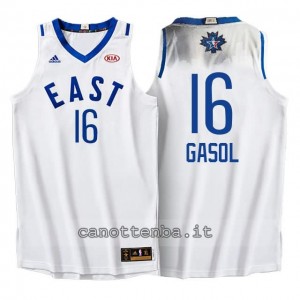 Canotta pau gasol #16 nba all star 2016 bianca