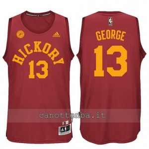 Canotta paul george #13 indiana pacers hickory rosso