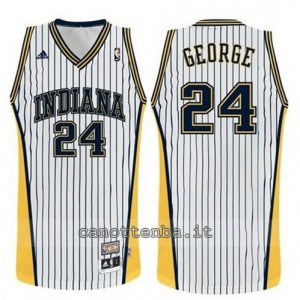 Canotta paul george #24 indiana pacers striscia bianca