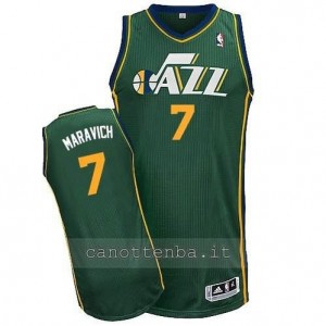 Canotta pete maravich #7 utah jazz revolution 30 verde