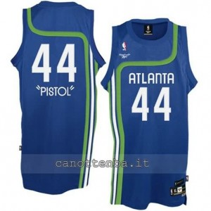 Canotta pistol #44 atlanta hawks retro blu