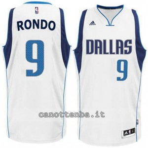 Canotta rajon rondo #9 dallas mavericks bianca