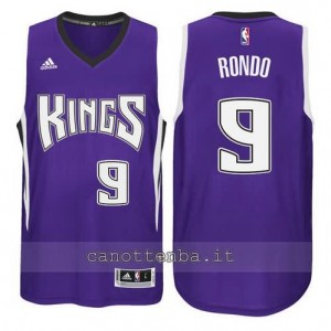 Canotta rajon rondo #9 sacramento kings 2014-2015 porpora