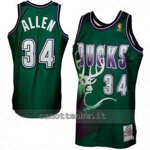 Canotta ray allen #34 milwaukee bucks 1996-1997 retro