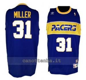Canotta reggie miller #31 indiana pacers 1985-1990 blu
