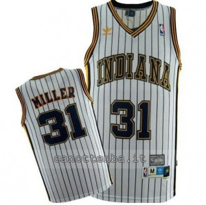 Canotta reggie miller #31 indiana pacers striscia bianca