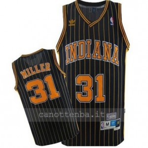 Canotta reggie miller #31 indiana pacers striscia nero