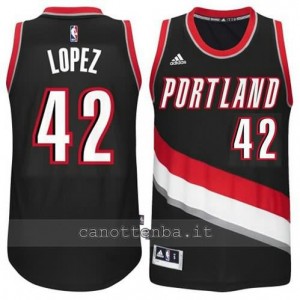 Canotta robin lopez #42 portland trail blazers 2014-2015 blu