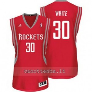 Canotta royce white #30 houston rockets revolution 30 rosso