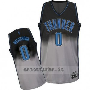 Canotta russell westbrook #0 oklahoma city thunder moda nero