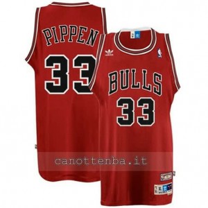 Canotta scottie pippen #33 chicago bulls retro rosso