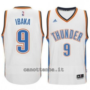 Canotta serge ibaka #9 oklahoma city thunder 2014-2015 bianca