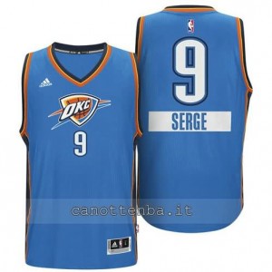 Canotta serge ibaka #9 oklahoma city thunder natale blu