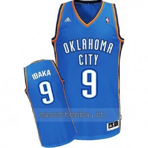 Canotta serge ibaka #9 oklahoma city thunder revolution 30 blu