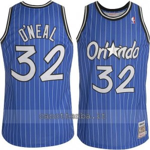 Canotta shaquille o'neal #32 orlando magic soul blu