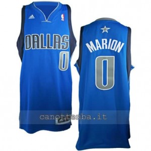 Canotta shawn marion #0 dallas mavericks revolution 30 blu