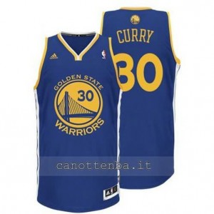 Canotta stephen curry #30 golden state warriors revolution 30 blu