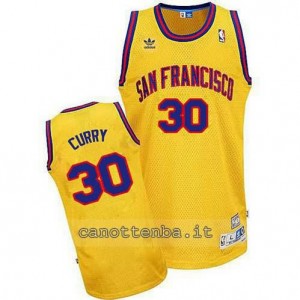 Canotta stephen curry #30 san francisco classico giallo