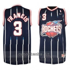 Canotta steve francis #3 houston rockets retro blu