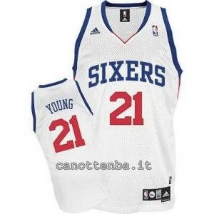 Canotta thaddeus young #21 philadelphia 76ers revolution 30 bianca