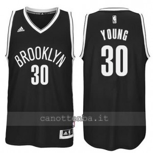 Canotta thaddeus young #30 brooklyn nets revolution 30 nero