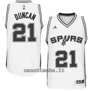 Canotta tim duncan #21 san antonio spurs 2014-2015 bianca