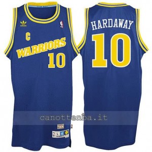 Canotta tim hardaway #10 golden state warriors classico blu