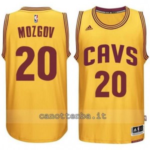 Canotta timofey nozgov #20 cleveland cavaliers 2014-2015 giallo
