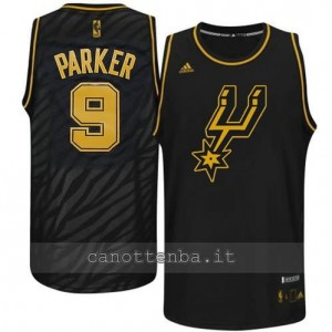 Canotta tonny parker #9 san antonio spurs moda nero