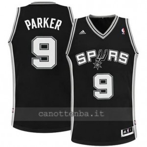 Canotta tony parker #9 san antonio spurs revolution 30 nero