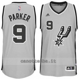 Canotta tony parket #9 san antonio spurs 2014-2015 grigio