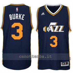 Canotta trey burke #3 utah jazz 2014-2015 blu