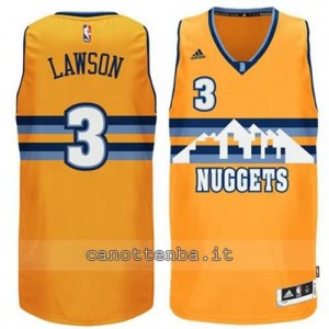 Canotta ty lawson #3 denver nuggets 2014-2015 giallo