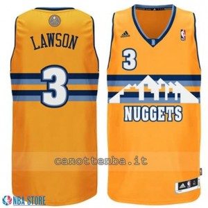 Canotta ty lawson #3 denver nuggets revolution 30 giallo