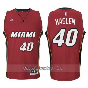 Canotta udonis haslem #40 miami heat 2014-2015 rosso