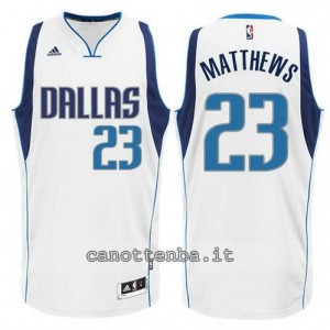 Canotta wesley matthews #23 dallas mavericks swingman bianca