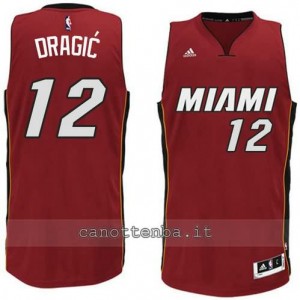 Canotta zoran dragic #12 miami heat 2014-2015 rosso