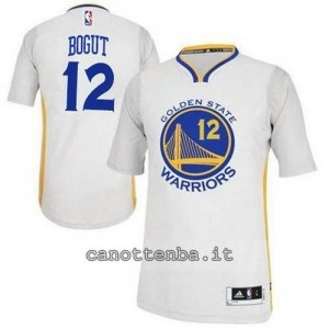 Canotta andrew bogut #12 golden state warriors 2014-2015 bianca