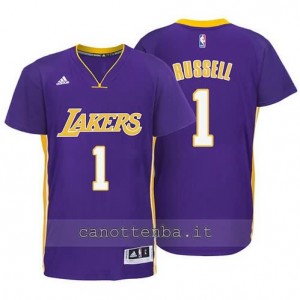 Canotta d'angelo russell #1 los angeles lakers porpora