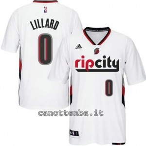 Canotta damian lillard #0 portland trail blazers 2014-2015 bianca