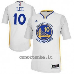 Canotta david lee #10 golden state warriors 2014-2015 bianca