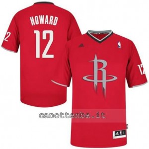 Canotta dwight howard #12 houston rockets natale 2013 rosso