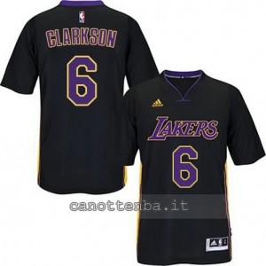 Canotta jordan clarkson #6 los angeles lakers 2014-2015 nero