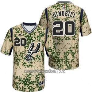 Canotta manu ginobili #20 san antonio spurs camo